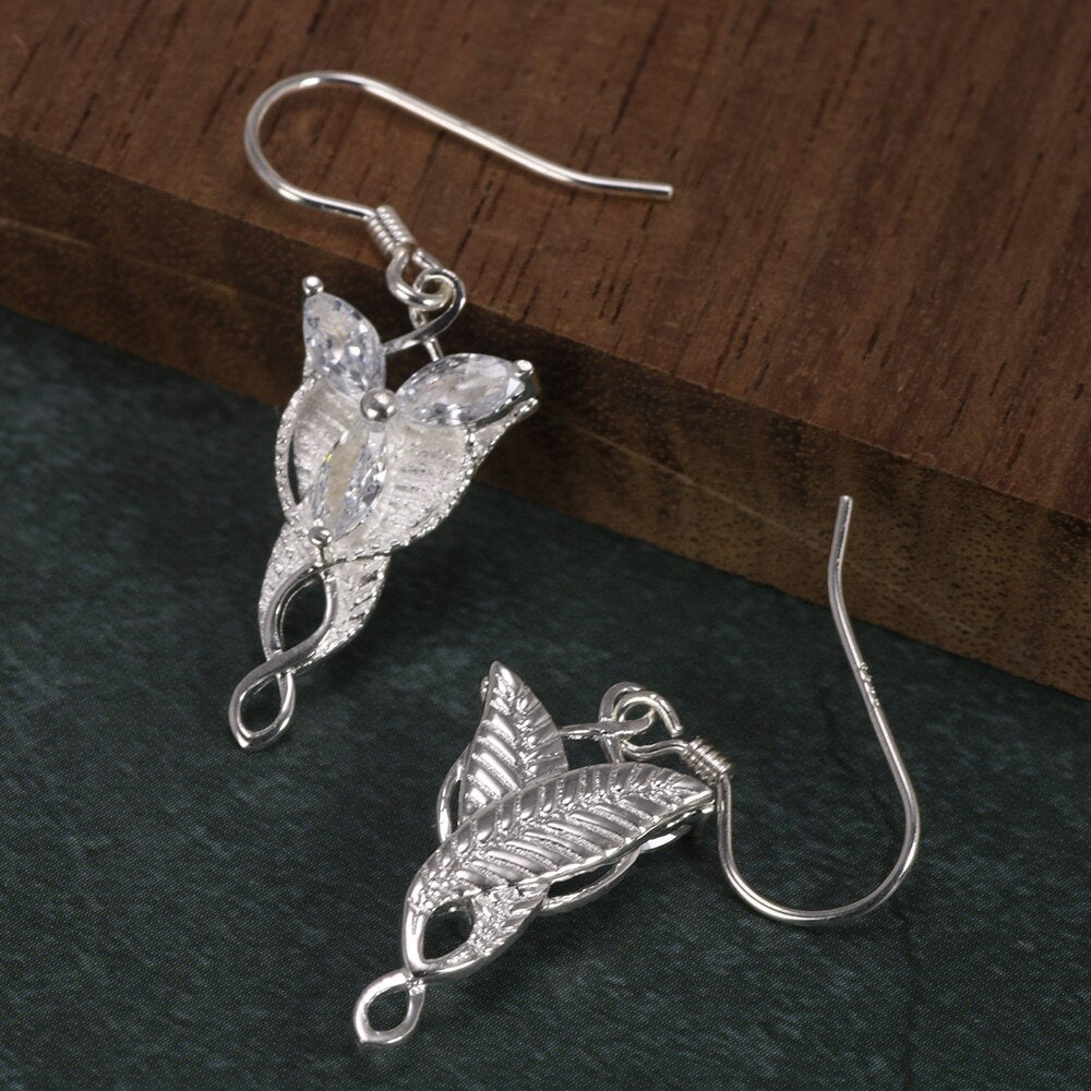 LOTR Arwen Evenstar 925 Sterling Silver Earrings - Silver Equinox