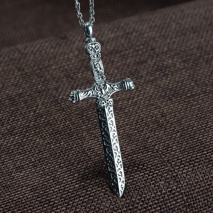 Sword Pendant Necklace | Sword Necklace | Silver Equinox