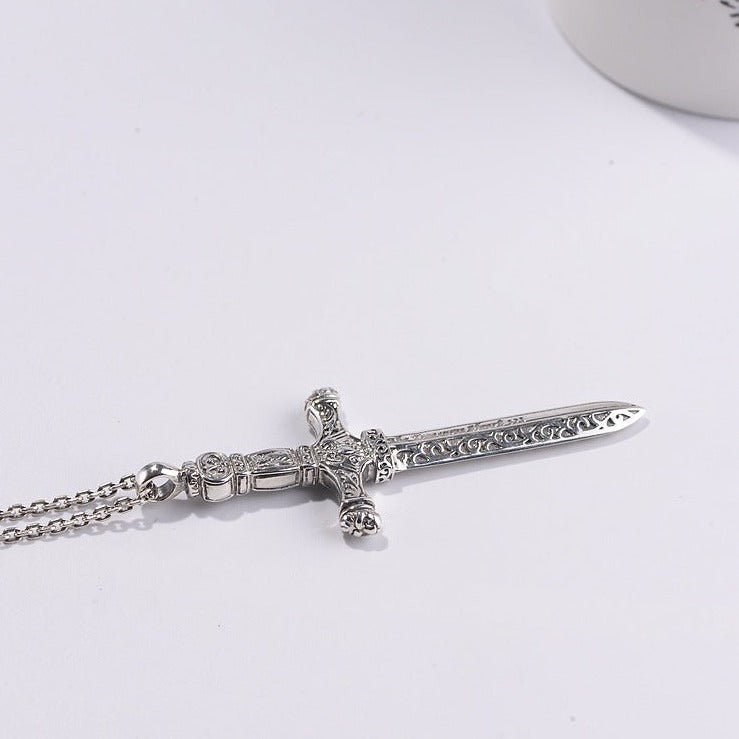 Sword Pendant Necklace | Sword Necklace | Silver Equinox