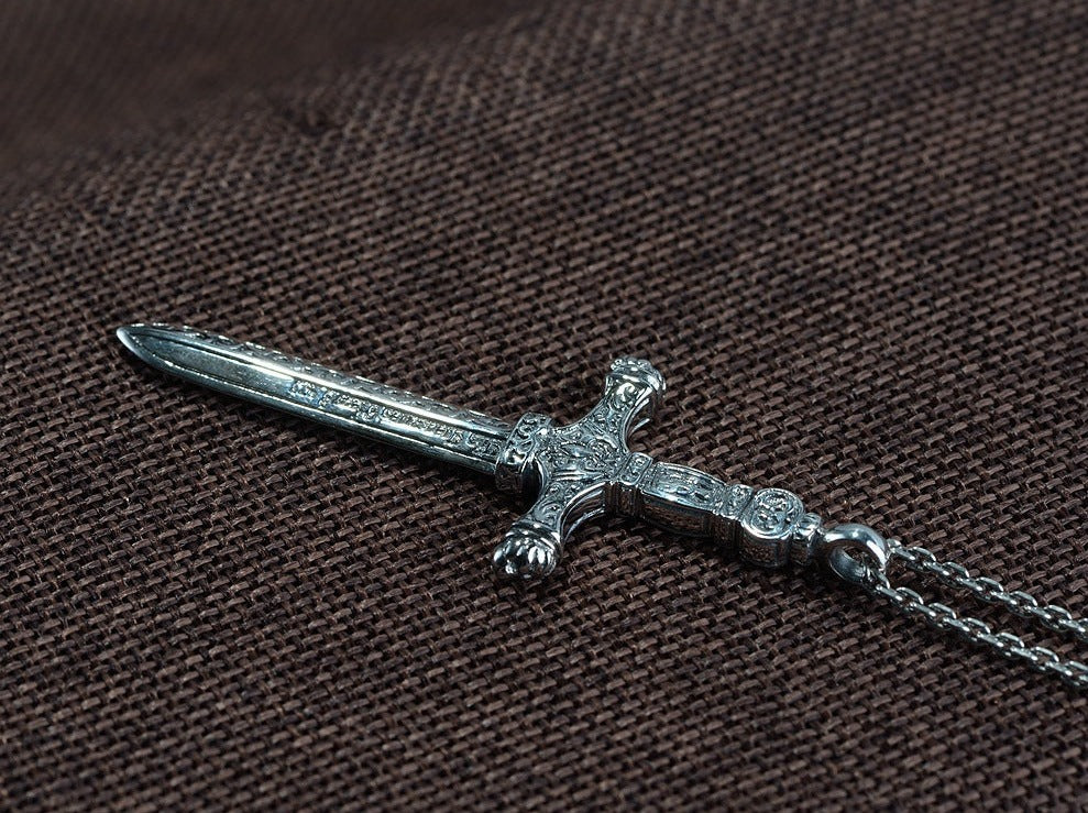 Sword Pendant Necklace | Sword Necklace | Silver Equinox