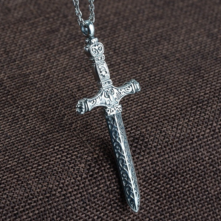 Sword Pendant Necklace | Sword Necklace | Silver Equinox