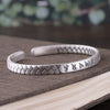 Mantra Fine Silver Cuff Bracelet | Silver Bracelet | Silver Equinox