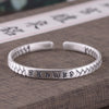 Mantra Fine Silver Cuff Bracelet | Silver Bracelet | Silver Equinox