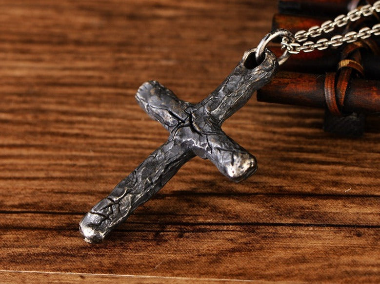 Silver Cross Necklace | Men's Cross Necklace | Silver Equinox