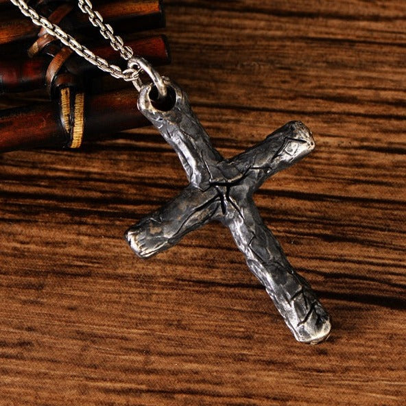 Silver Cross Necklace | Men's Cross Necklace | Silver Equinox