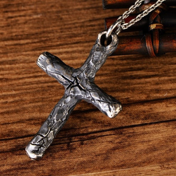 Silver Cross Necklace | Men's Cross Necklace | Silver Equinox