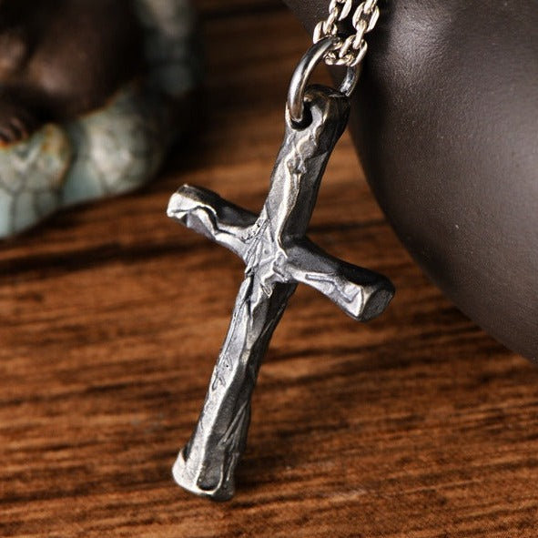 Silver Cross Necklace | Men's Cross Necklace | Silver Equinox