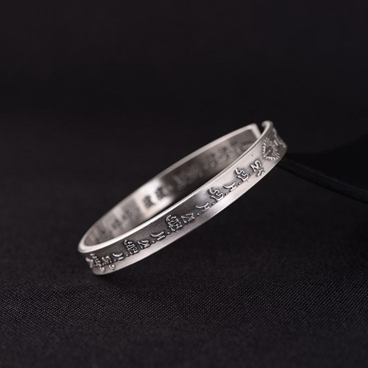 Matte Tibetan Mantra Bracelet | Mantra Bracelet | Silver Equinox