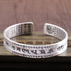 Tibetan Mantra Slim Bracelet | Mantra Bracelet | Silver Equinox