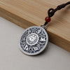 Tibetan Mantra Fine Silver Pendant | Pendant | Silver Equinox