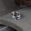 Tibetan Pattern 925 Sterling Silver Adjustable Ring - Silver Equinox