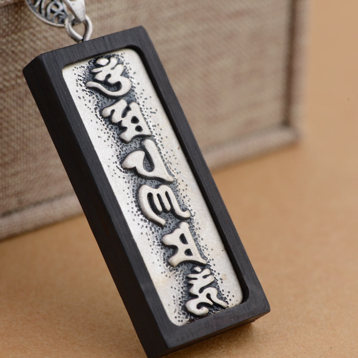 Tibetan Mantra Silver Pendant | Silver Pendant | Silver Equinox