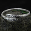 Lotus Mantra Silver Cuff Bracelet | Silver Bracelet | Silver Equinox