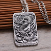 Asian Dragon Fine Silver Pendant - Silver Equinox