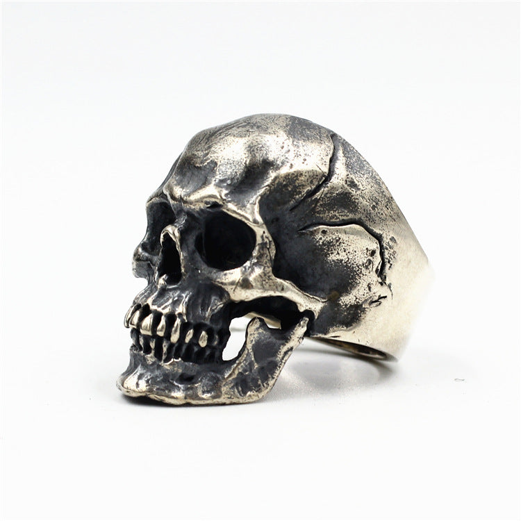 Massive Skull 925 Sterling Silver Ring - Silver Equinox