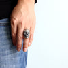 Massive Skull 925 Sterling Silver Ring - Silver Equinox