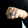 Massive Skull 925 Sterling Silver Ring - Silver Equinox