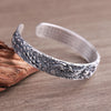 Phoenix Dragon Silver Cuff Bracelet | Dragon Bracelet | Silver Equinox