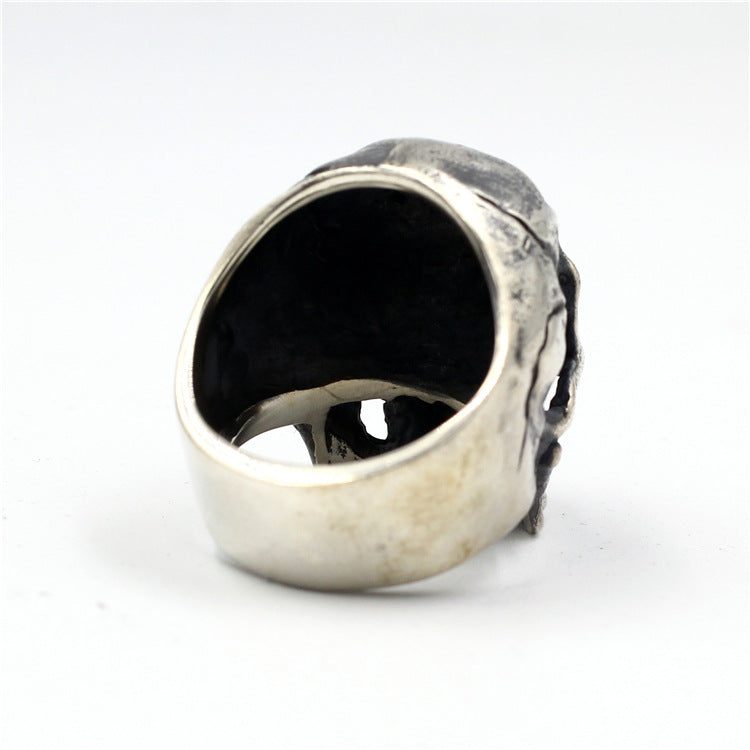 Massive Skull 925 Sterling Silver Ring - Silver Equinox