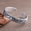 Phoenix Dragon Silver Cuff Bracelet | Dragon Bracelet | Silver Equinox